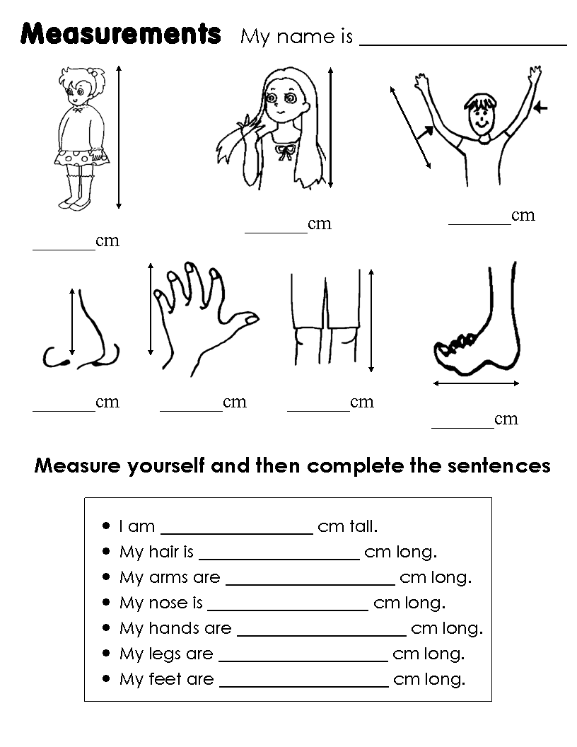 Parts Of The Body For Kids Worksheet - Viewing Gallery