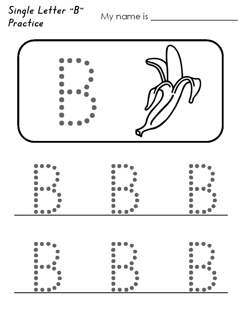 tracing image bananas! | BugSchool Letter Work | Pinterest