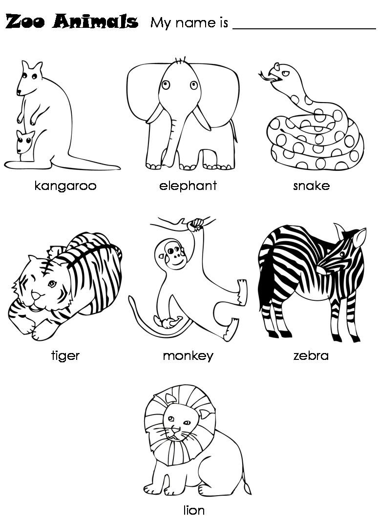 zoo gate coloring pages - photo #29