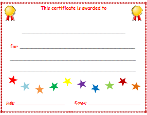 Certificate Template Esl Blank certificate