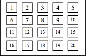 Do the "Write the numbers 1-20 on the board" activity