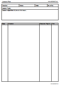 Training Lesson Plan Template from www.eslkidstuff.com